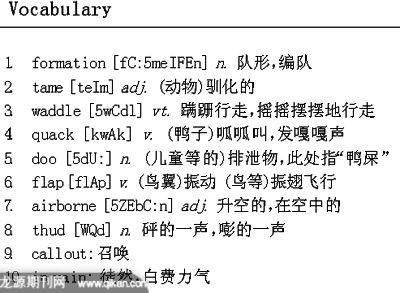 英语美文欣赏：野鸭沃利的故事