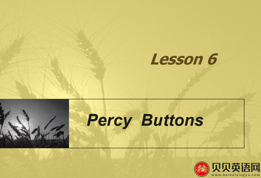 新概念英语二册  Lesson6 Percy Buttons第（5）套免费PPT课件下载