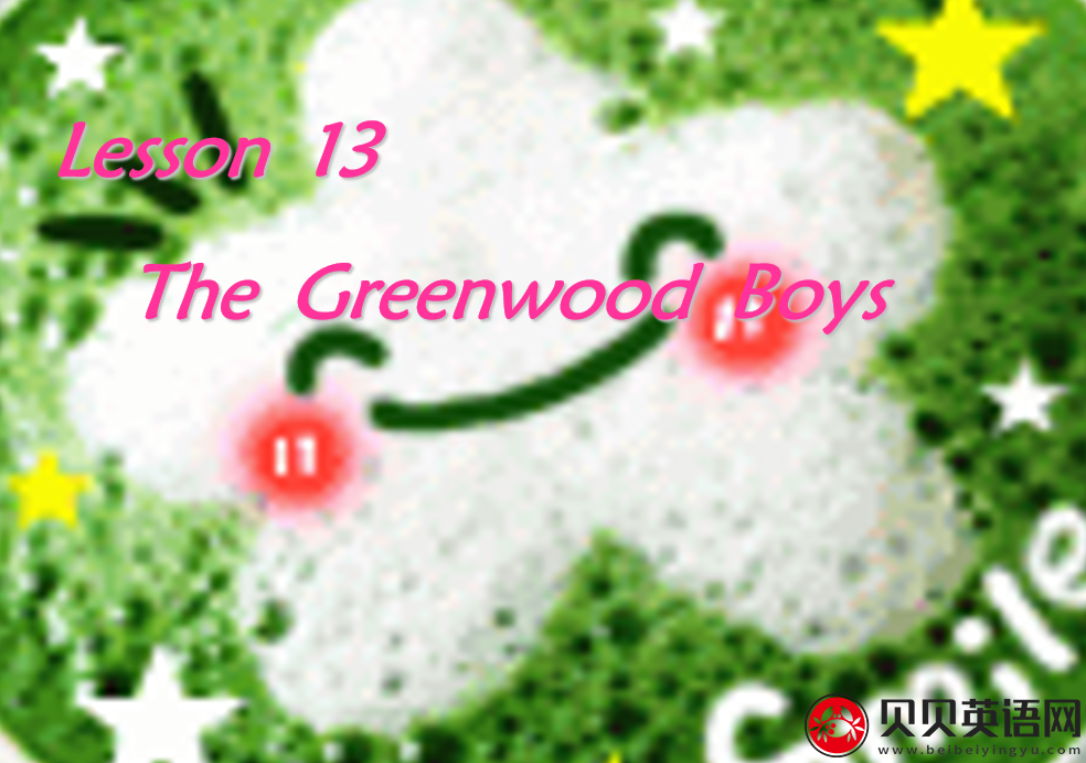 新概念英语二册  Lesson13 The Greenwood Boys第（5）套免费PPT课件下载