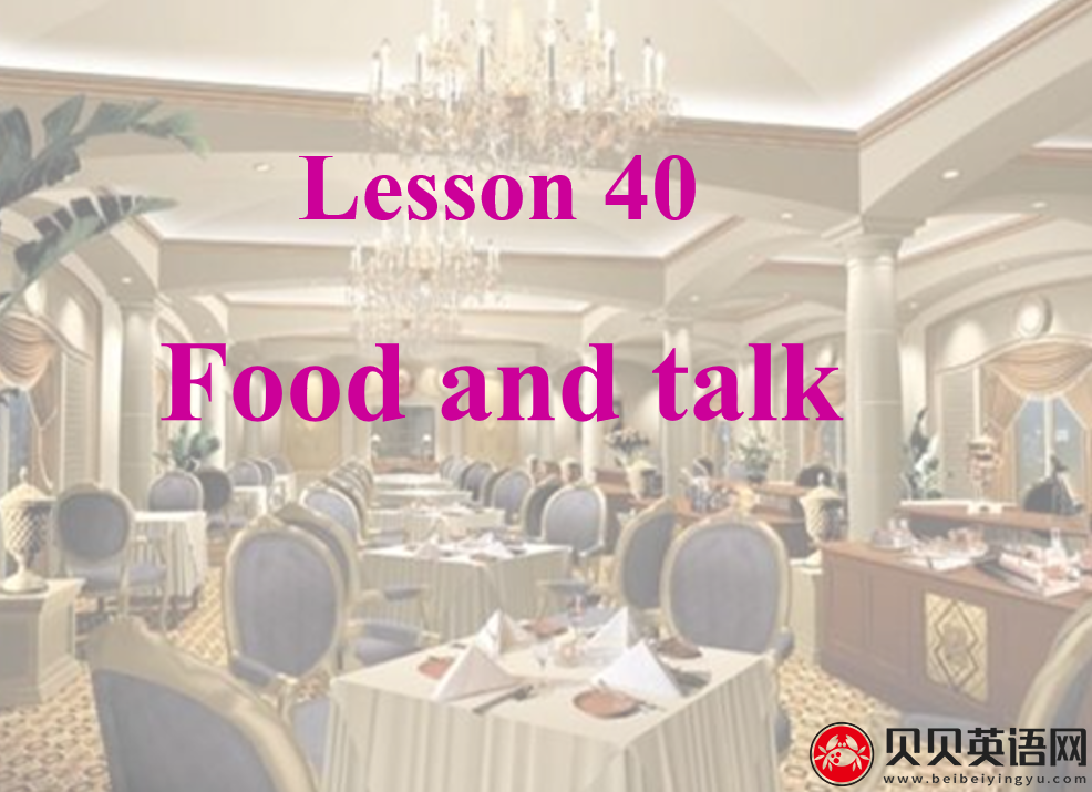 新概念英语二册 Lesson40 Food And Talk 第（3）套免费课件