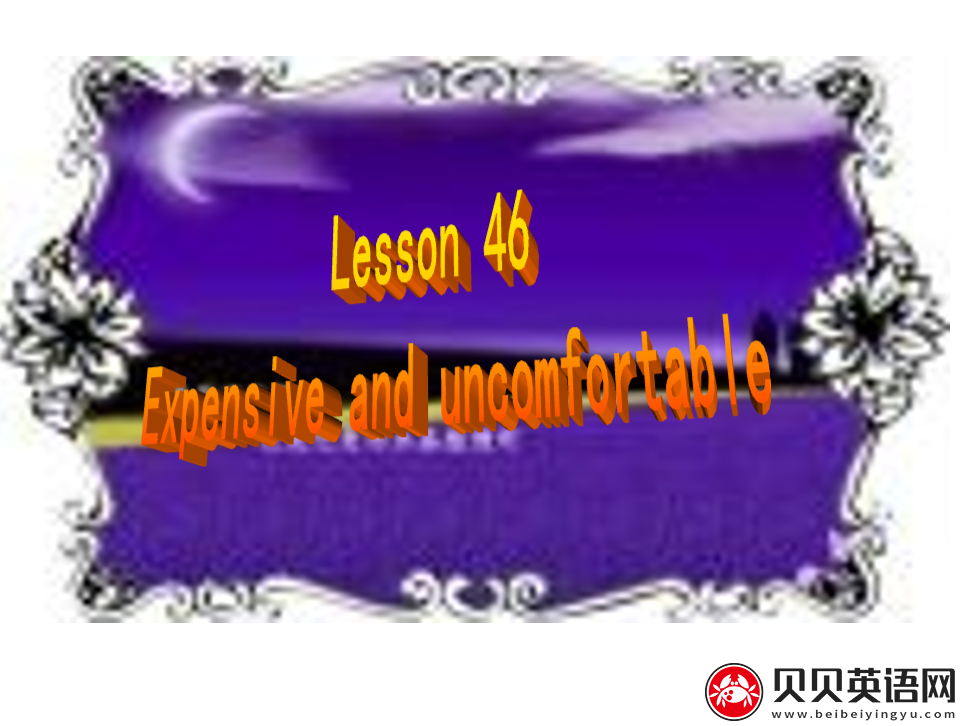 新概念英语二册 Lesson46 Expensive and uncomfortable 第（5）套免费PPT课件下载