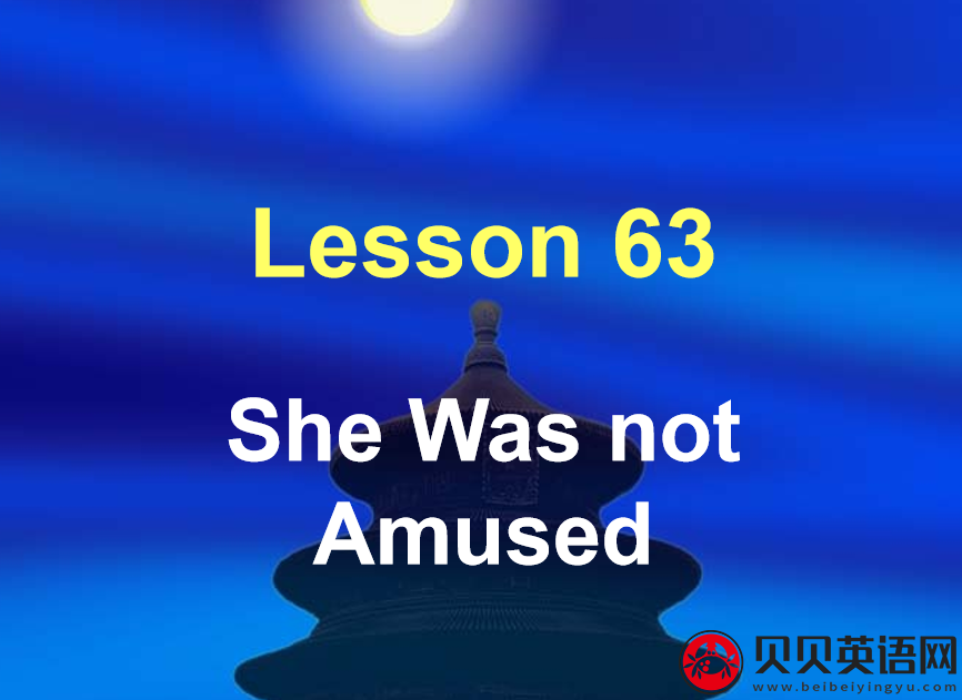 新概念英语二册 Lesson63 She was not amused 第（2）套PPT课件