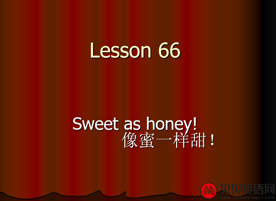 新概念英语二册 Lesson66 Sweet as honey 第（2）套PPT课件