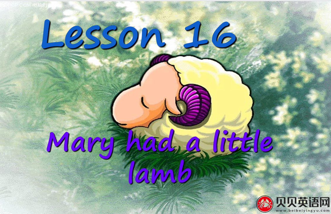 新概念英语三册 Lesson16 Mary had a little lamb 第（2）套PPT课件