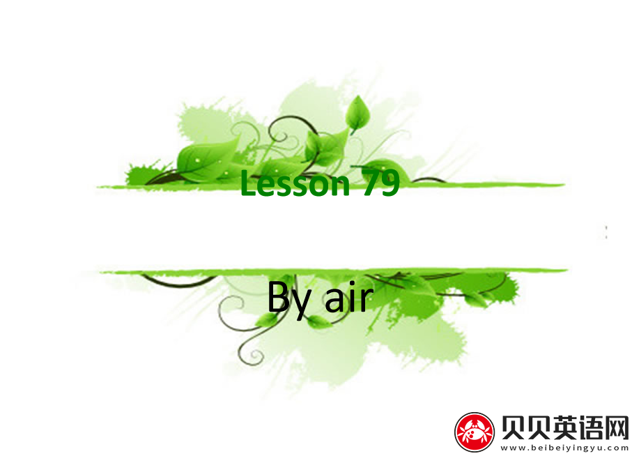 新概念英语二册 Lesson79 By air 第（2）套PPT课件