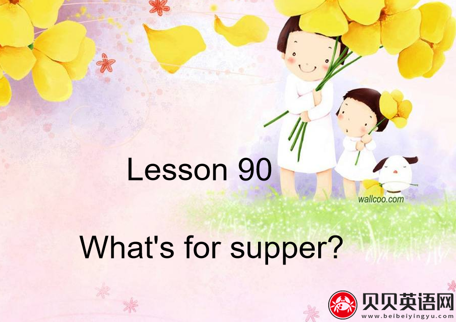 新概念英语二册 Lesson90 What's for supper? 第（5）套免费PPT课件下载