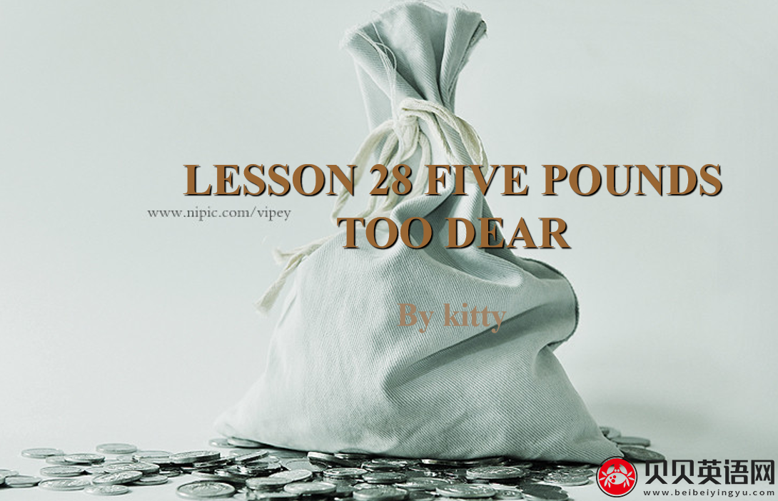 新概念英语三册 Lesson28 Five pounds too dear 第（1）套课件下载