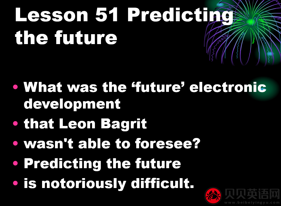 新概念英语三册 Lesson51 Predicting the future 第（1）套课件下载