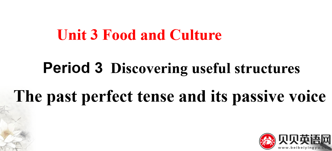 人教版高中英语选择性必修第二册Unit3  Food and Culture Period 3 课件